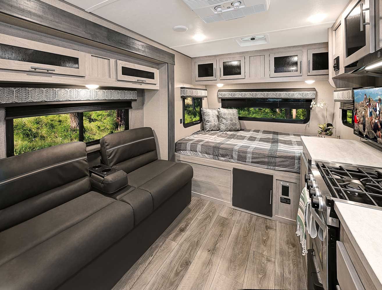 how tall are travel trailers inside